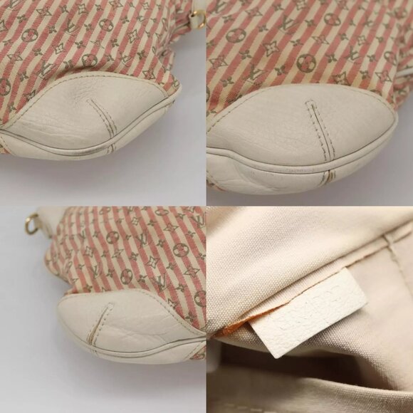 LOUIS VUITTON Mini Lin Croisette Marina PM Bag Pink White M95495 LV Auth 115345 - Picture 16 of 16